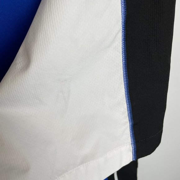Footjoy Windshirt 1/2 Zip Mens Size Medium SS Blue Black White Zip Pockets - Picture 4 of 7